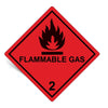 1000 Pieces Hazard Labels Class 2.1, With Text: FLAMMABLE GAS