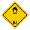 1000 Pieces Hazard Labels Class 5.1, Without Text