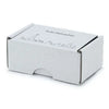 90x60x40 mm Business Card Box With A Christmas Motif, White