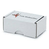 90x60x40 mm Business Card Box With A Christmas Motif, White