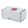 90x60x40 mm Business Card Box With A Christmas Motif, White