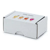 90x60x40 mm Business Card Box With An Easter Motif, White