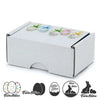 90x60x40 mm Business Card Box With An Easter Motif, White